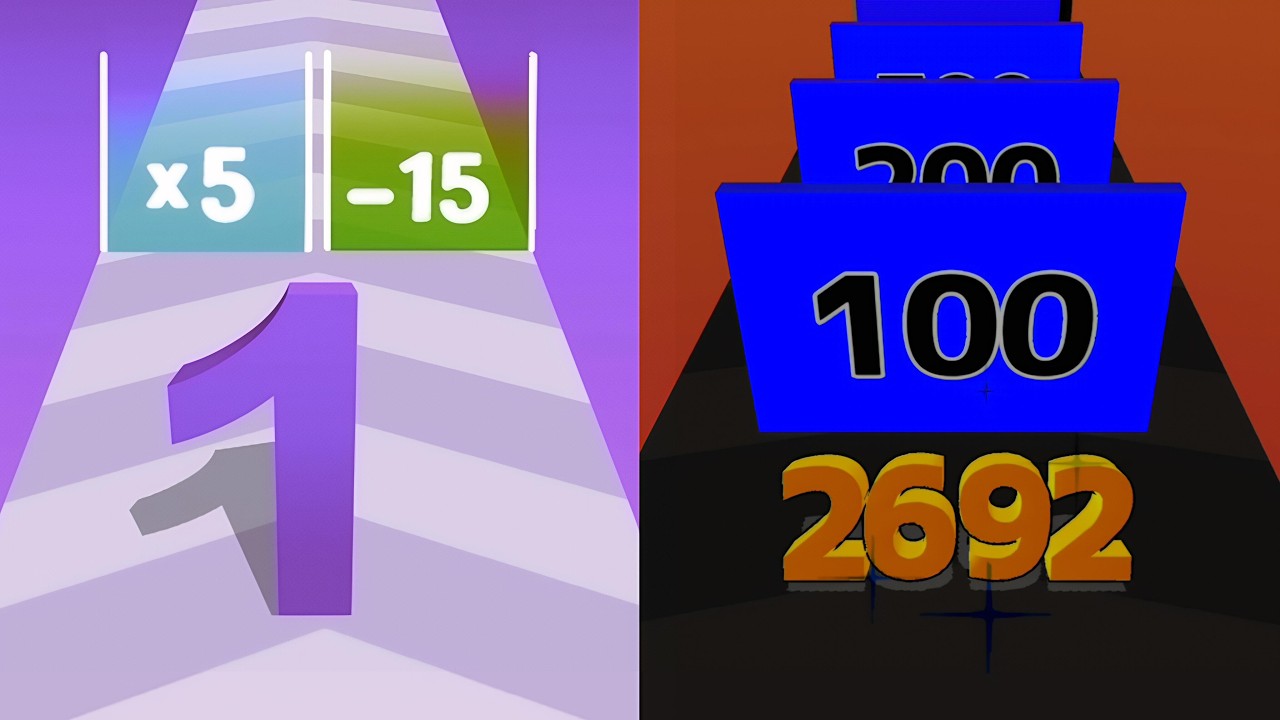 Masterign Number 🔢🔥 Number Master Reverse Run 🆚 Biggest Number Challenge! 💥 Max Level ...