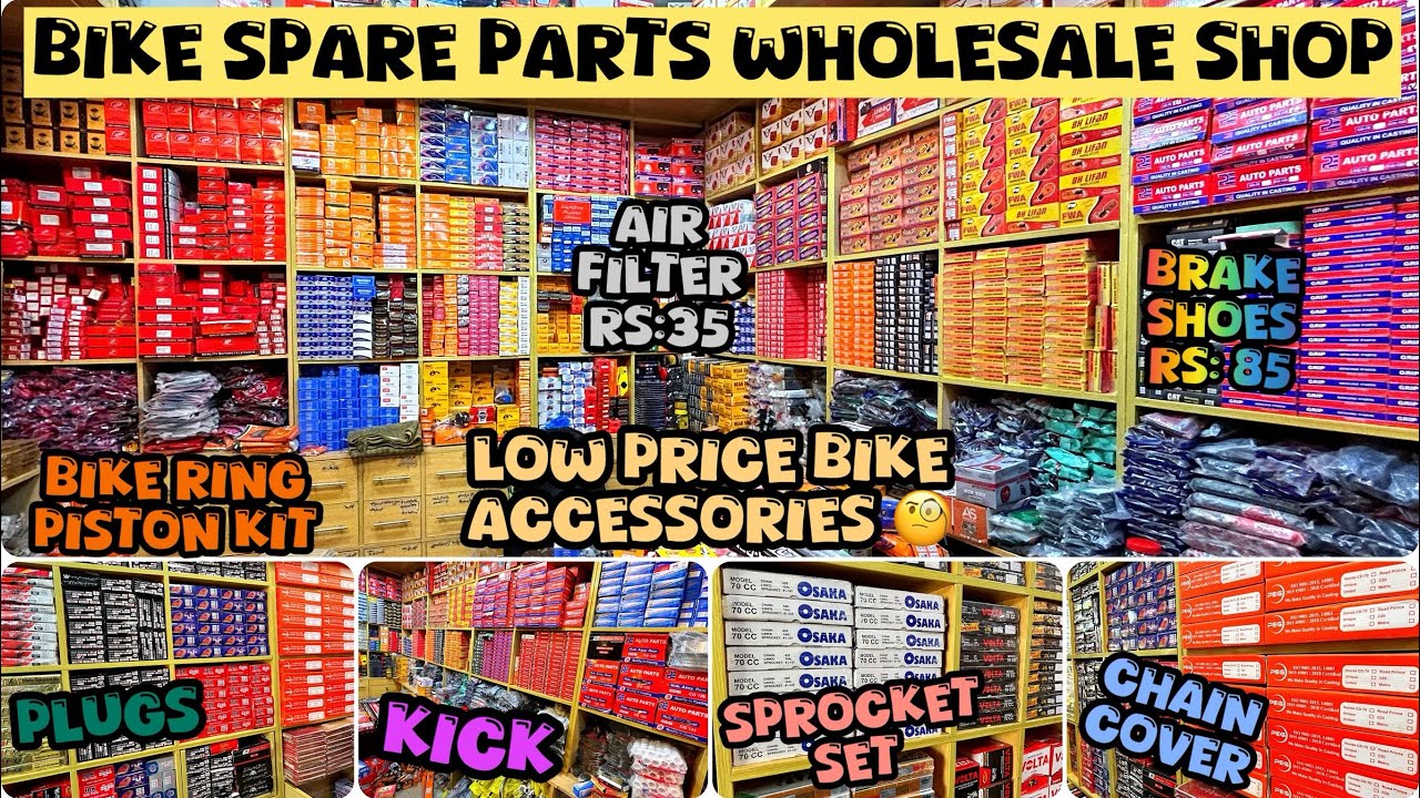 Motorcycle Spare Parts Wholesale Shop in Rawalpindi😱🔥|| Low Price Bike Accessories🧐|| Pak Moto