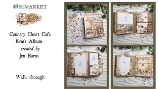 Country Heart Cafe in Kraft Album, Walk through with Jen Burns