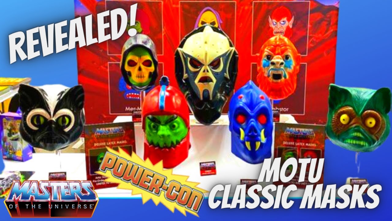 Masters Of The Universe Classic Masks Revealed By NECA! Power Con 2022