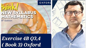 Exercise 4B (Indices and Exponents) Question 3,4 Think New Syllabus Mathematics Oxford Book 3