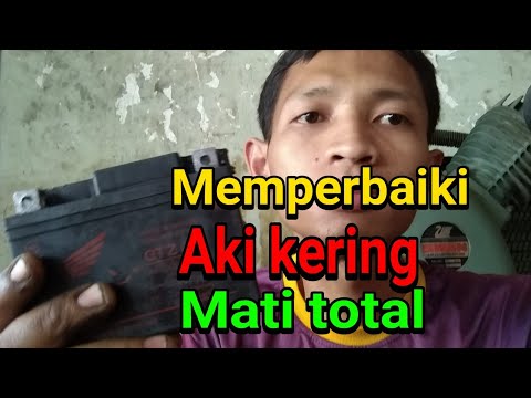 Disini saya akan memberikan sedikit informasi bagi anda yang mempunyai aki/accu sepeda motor yang ru. 