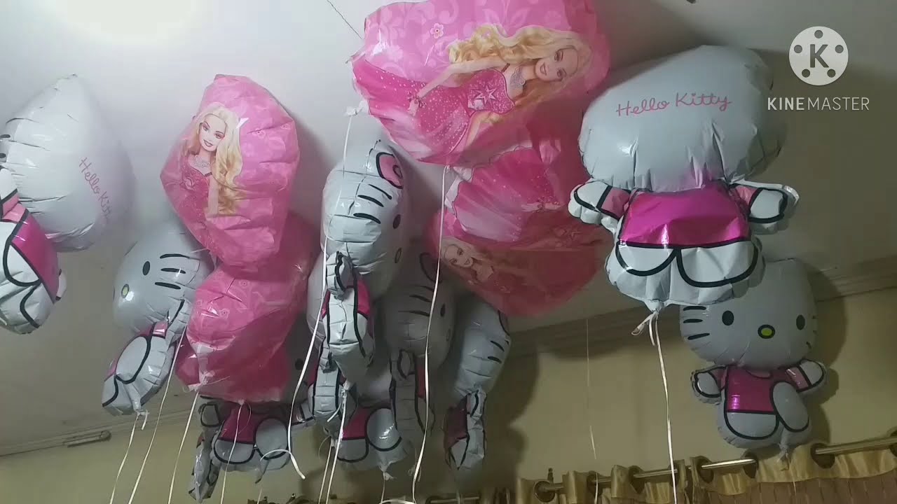How many Barbie & Hello Kitty Balloons needs to be replenished with Helium ? Vlog #0804