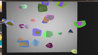 3D rigid body polyhedra colllision demo