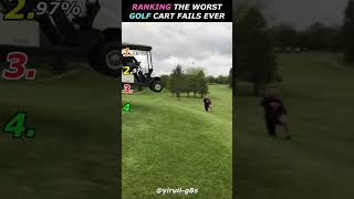 Worst GOLF CART Fails 😭cash！！！ #golf #golfmeme #golfer