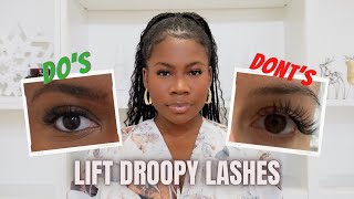 Say Goodbye to DROOPY lashes Do’s & Dont’s | Minksbyv
