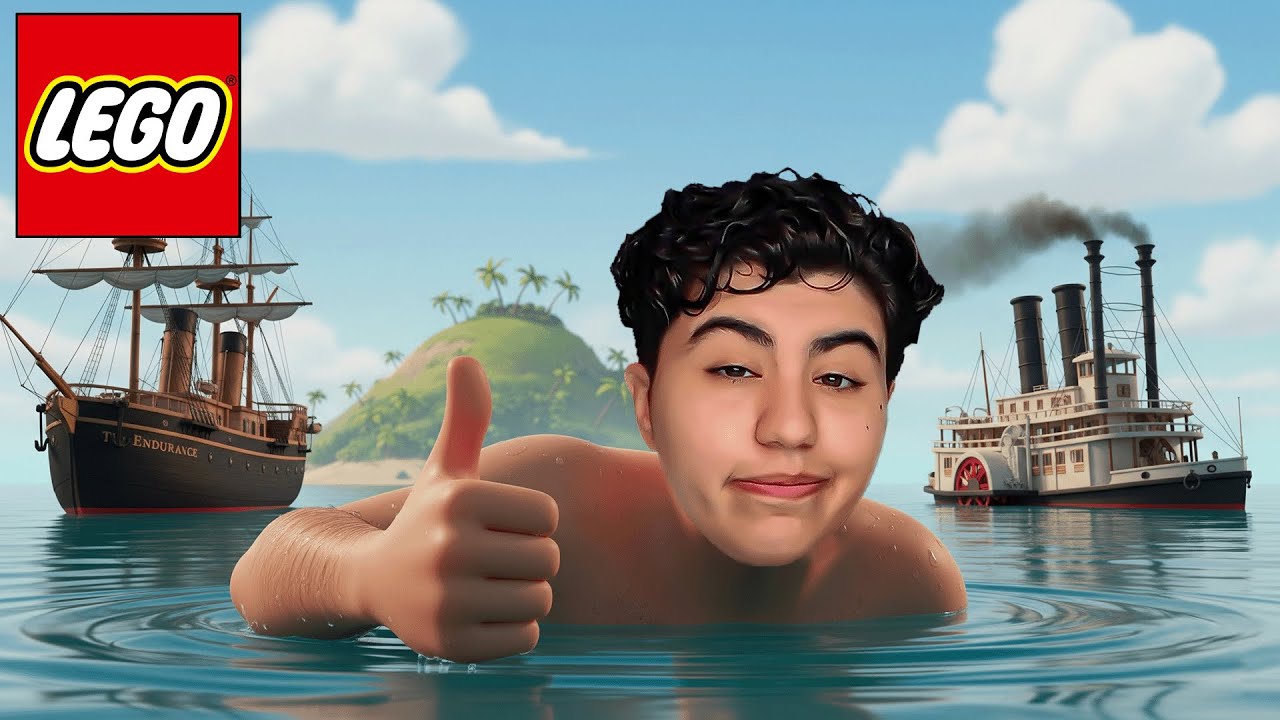 🚢 کشتی لگویی روی آب؟؟؟  ~ The Endurance & River Steamboat lego