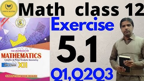 Class 12 Math | Chap: 5 | Ex: 5.1 | Q: 1,2,3 | Differentiation Of Vector Functions| sindh board.