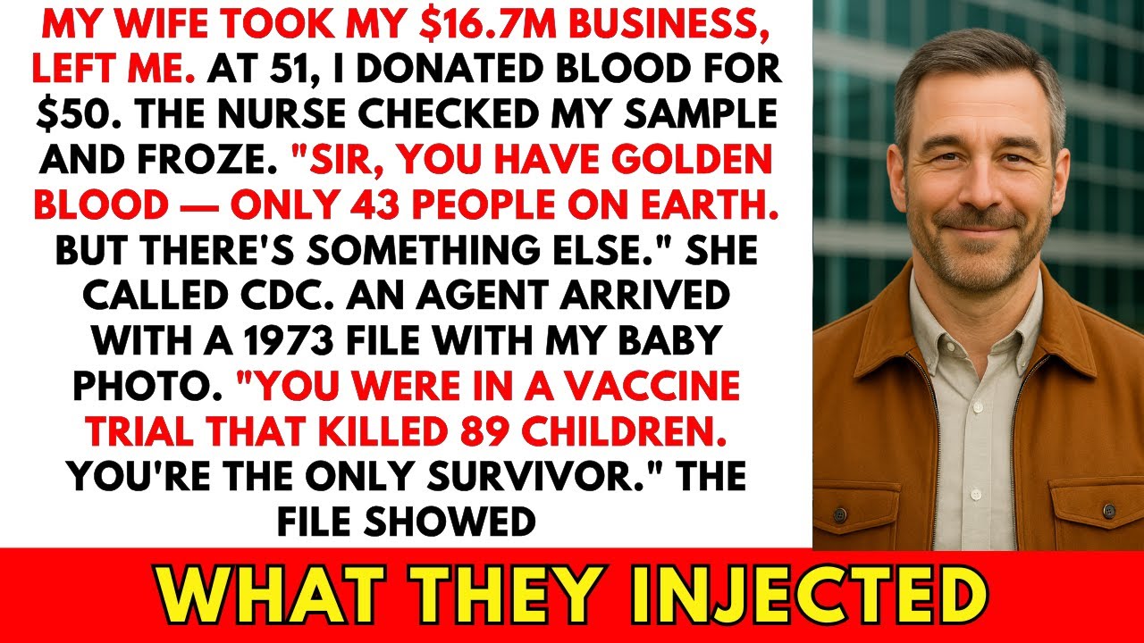 Wife Took My $16.7M Business. At 51, I Donated Plasma for $50. The Nurse Froze at My Results