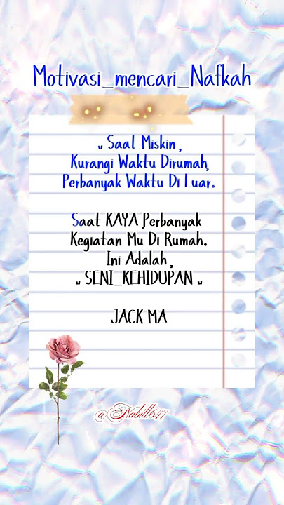 Motivasi mencari nafkah#katakatabijak
