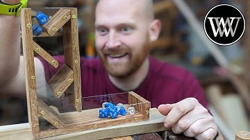 Clear Dice Tower Easy Woodworking Project