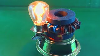 Science to produce 100% free energy using magnets and speakers 2021 experiment/kh tech