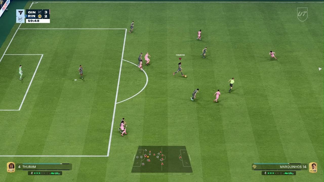 Corner taken quickly