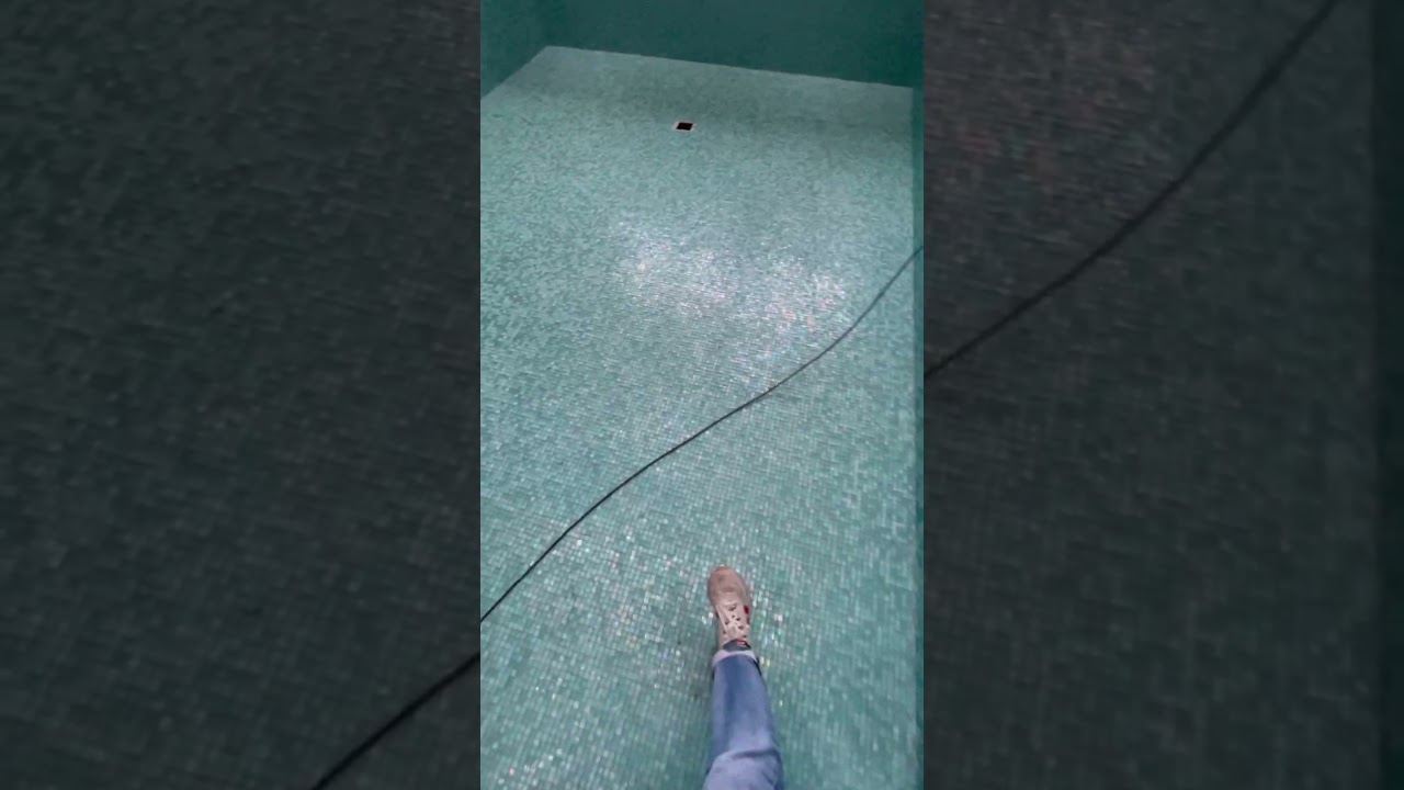 Staircase repair finale - pool's meticulous touch! 🛠️🏊‍♂️ 