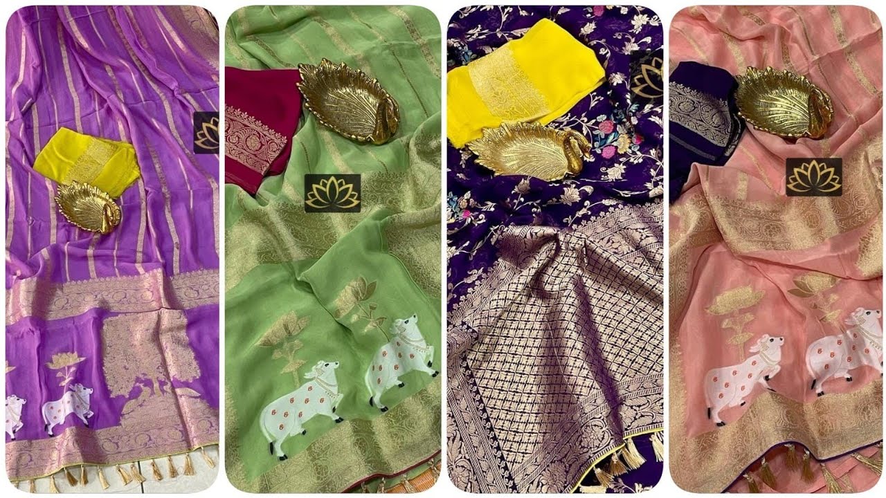 18 Oct 2022 | Trending Georgette Sarees | Dyeable @ Any Color | WhatsApp 7904566214 