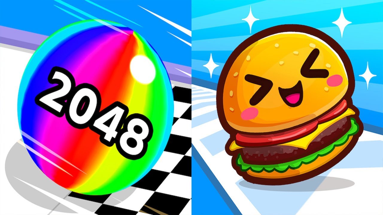 Ball Run 2048 VS Food Run - All Levels SpeedRun Gameplay Android iOS Ep1