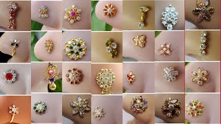 Latest gold nose pin design || latest gold nose ring nathliya