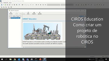 CIROS Education [Robotics#01] - Como criar um projeto de sistema robótico no CIROS [Getting Started]