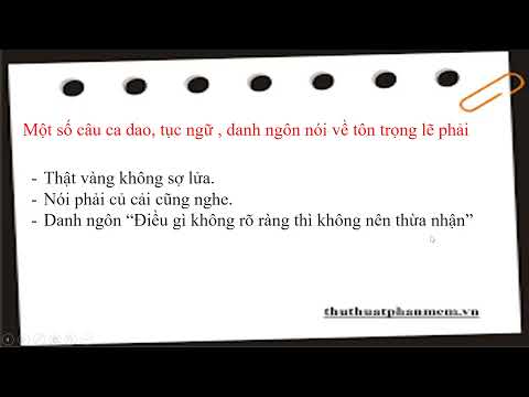 GDCD 8 - Bài 1: Tôn trọng lẽ phải