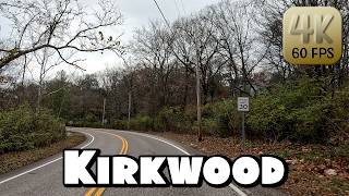 Driving Around St. Louis Suburb Kirkwood, Missouri in 4k Video