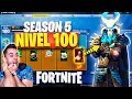 **TEMPORADA 5** SKIN NIVEL 100! TODO COMPRADO - Fortnite: Battle Royale (Pase de Batalla) - TheGrefg