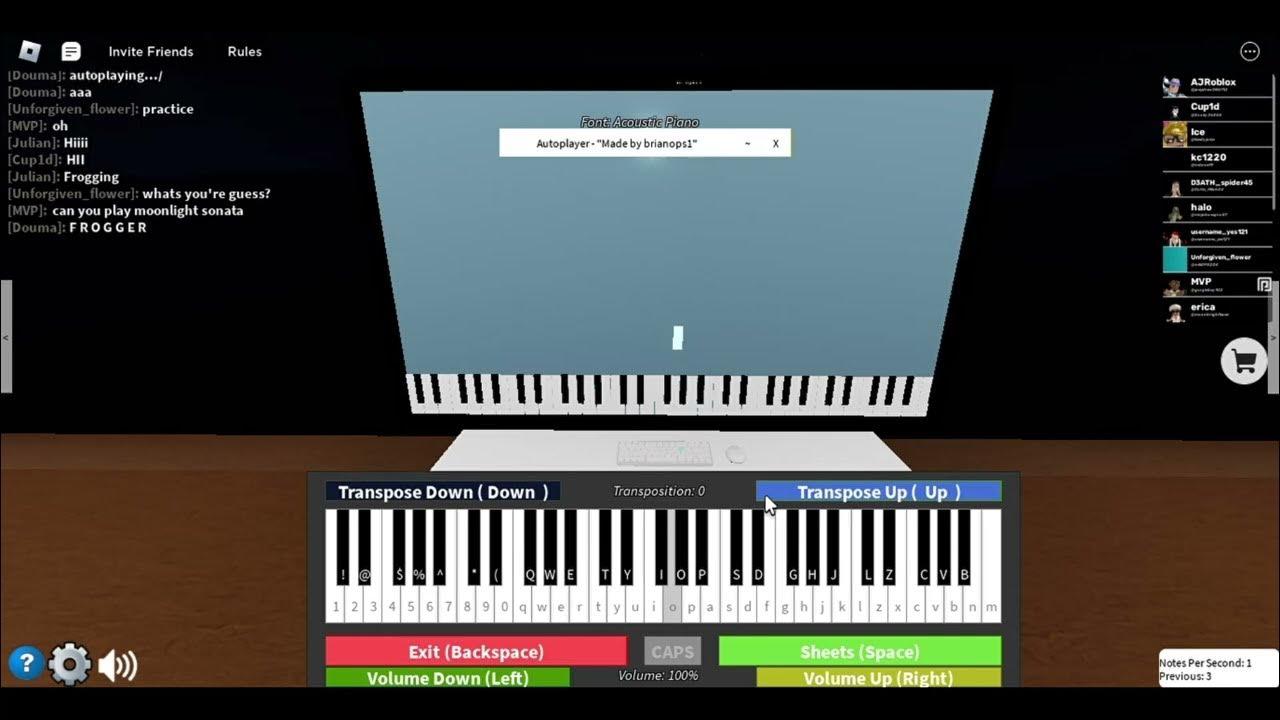 How to play moonlight sonata on roblox piano by beethoven youtube