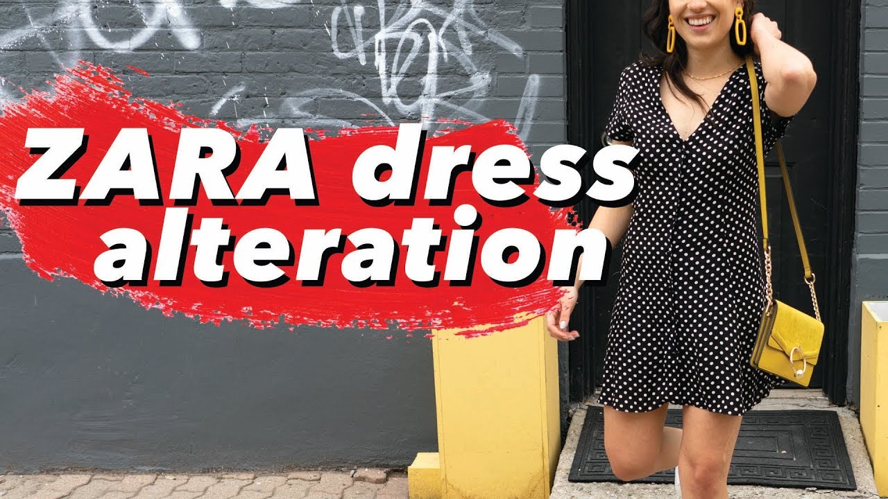 Simple Zara Dress Alteration | DIY 