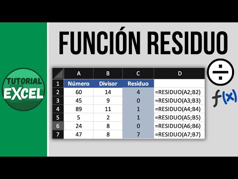 Video: ¿Qué es la fórmula mod en Excel?