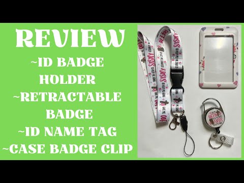 ID Badge Holder with Lanyard REVIEW 