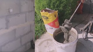 Укладка плитки на блоки ч.7 Как приготовить плиточный клей с цементом