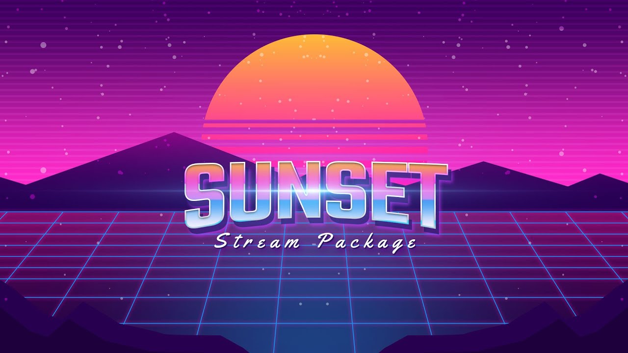 Stream Pack Strawberry Sunset / Panels Pack / Just Chatting 