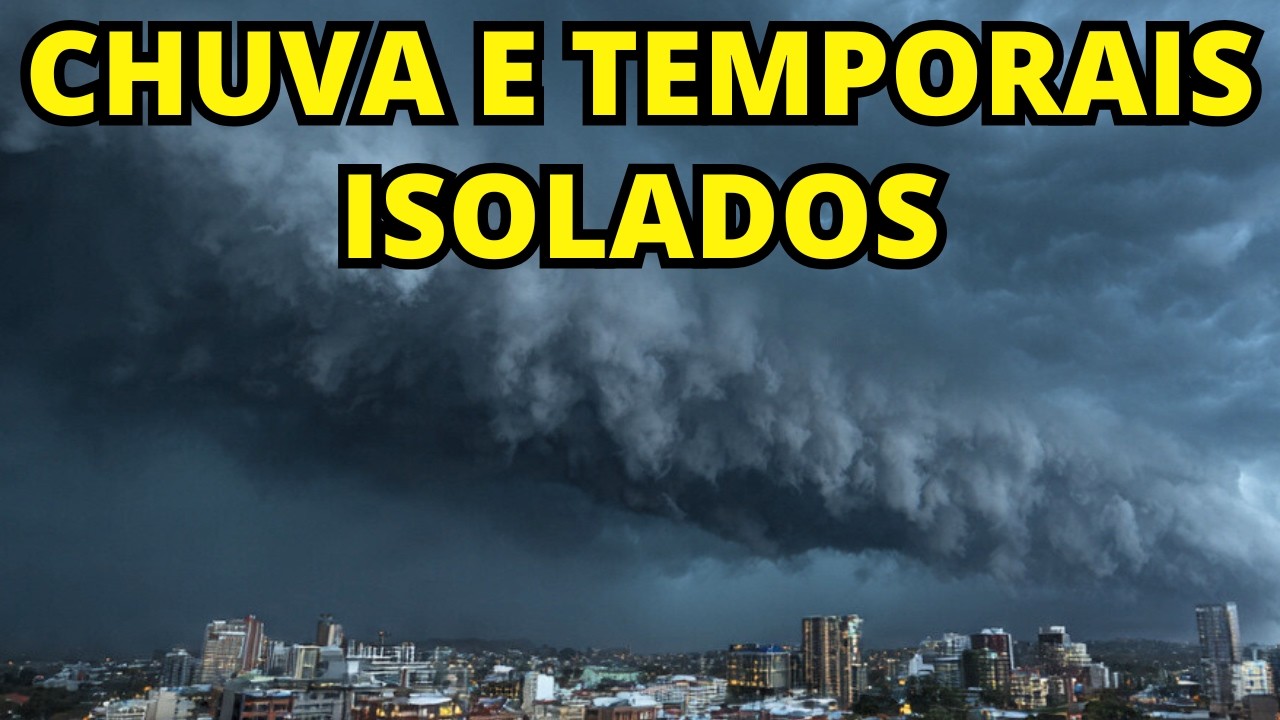 🚨SEMANA DE CHUVAS INTENSAS COM RISCO DE TEMPORAIS ISOLADOS