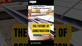 Modern Roof Slab Installation Using Steel Beams & AAC Panels! 😱