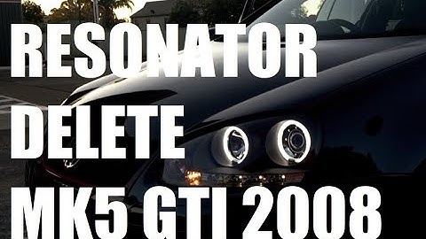 RESONATOR DELETE on MK5 GTI (Before and After)