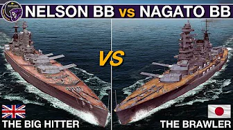 HMS Nelson Battleship(1941) vs Nagato Battleship | War On The Sea