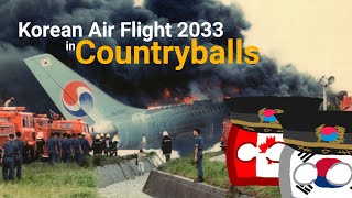 Korean Air Flight 2033 In Countryballs