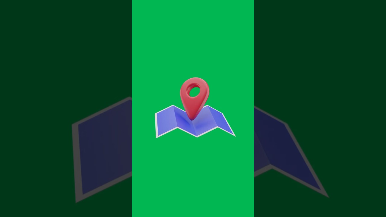 Map Icon Animated Green Screen 