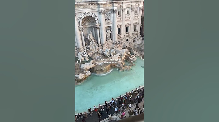 Le migliori viste sulla Fontana di Trevi - Bar sul tetto dell'Hotel Fontana #rometravel
