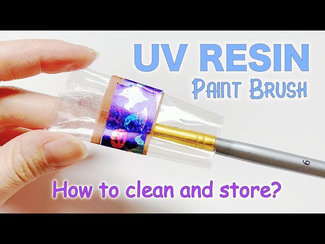 UV RESIN Paint Brush [How to Clean and Store?] - YouTube