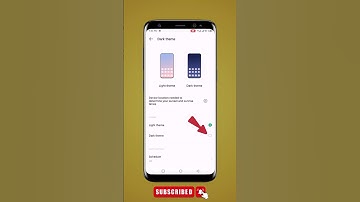 How to enable/disable dark mode in infinix
