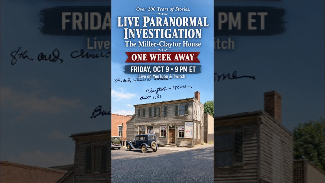 1 Week Until We Go LIVE Inside Lynchburg's Oldest House 👻
