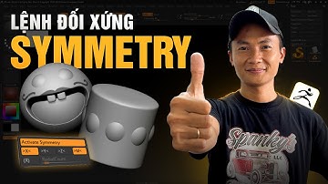 ZBrush Tips | Part 7 - Symmetry - Lệnh đối xứng trên bề mặt | CG3D TUTORIAL #zbrush #cg3d