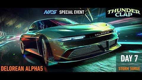 NFS No Limits Thunderclap DeLorean alpha 5 - Day 7 (Storm Surge)