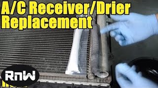 ac condenser drier compressor receiver desiccant replace element replacing condensor dryer accumulator 2000 lincoln acura remove 2004 tsx
