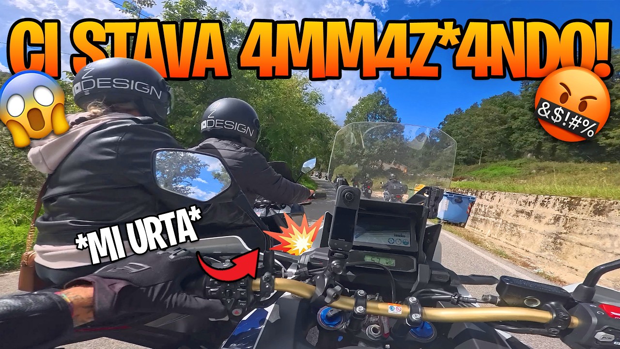 MI TOCCA IN CURVA 😱 RISCHIA IL MEGA INCIDENTE MA POI RIDE 🤬 TEST RIDE HONDA AFRICA TWIN 1100