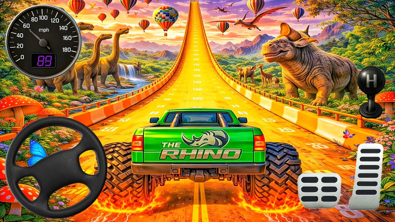 Epic Mega Ramp Race 3D – Monster Truck 4×4 Car Stunt Simulator – Android Gameplay 2026