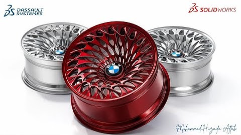 Organic Multi Spoke Rim Design in SOLIDWORKS | Complete Modeling Workflow