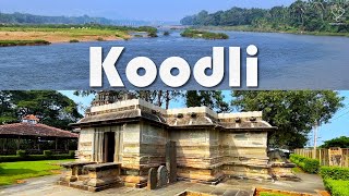 Kudli Tunga Bhadra Confluence Ancient Rameshvara Temple Shivamogga Tourism Steps Together