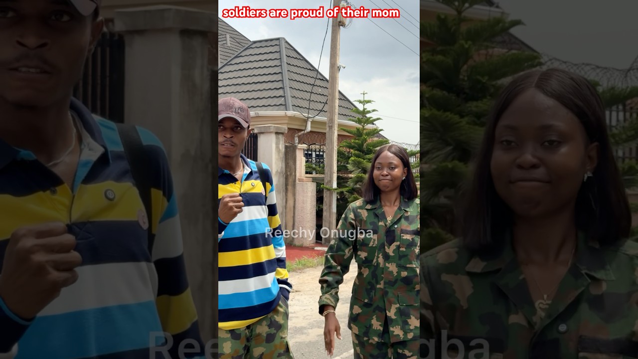 Soldiers siblings are proud of their mom #comedy #movie #trendingshorts #viral