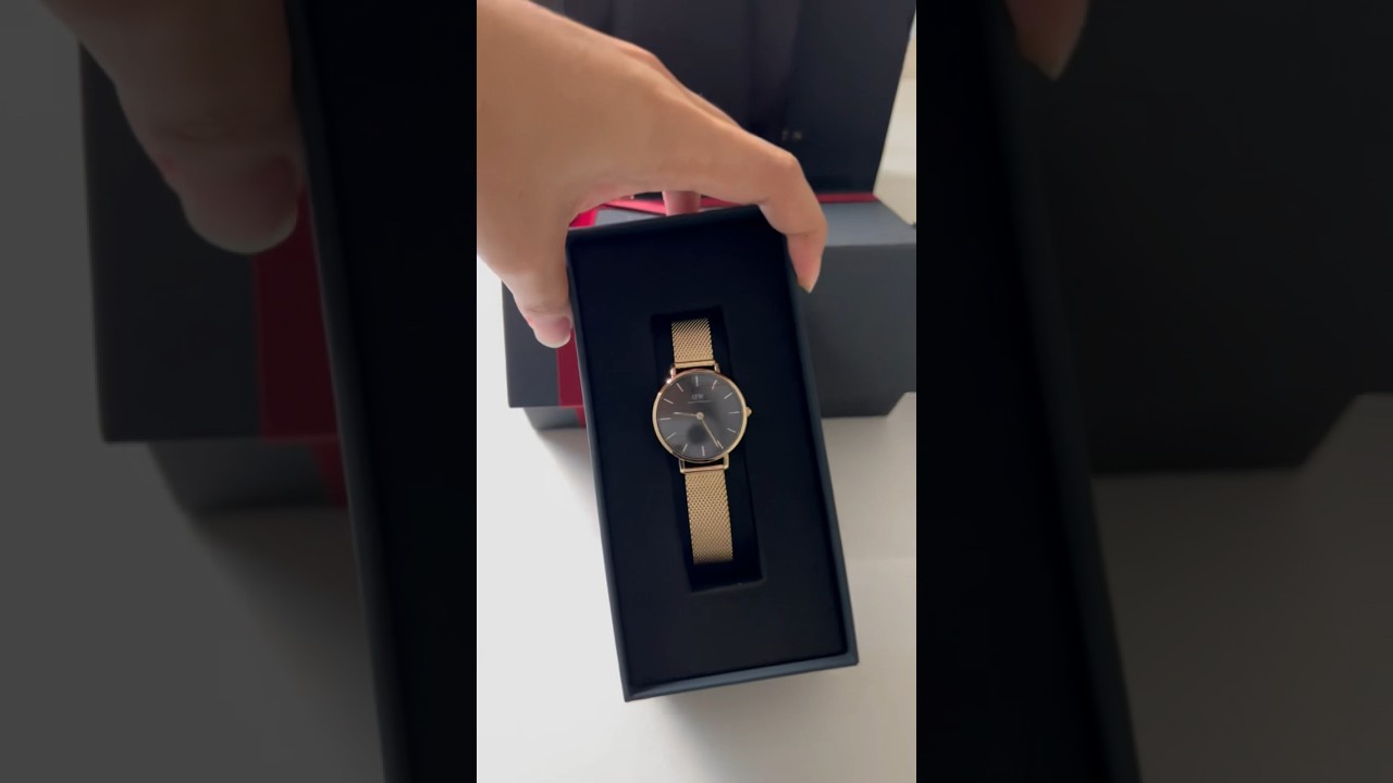 Daniel Wellington Petite Evergold Black 28mm 🤍 